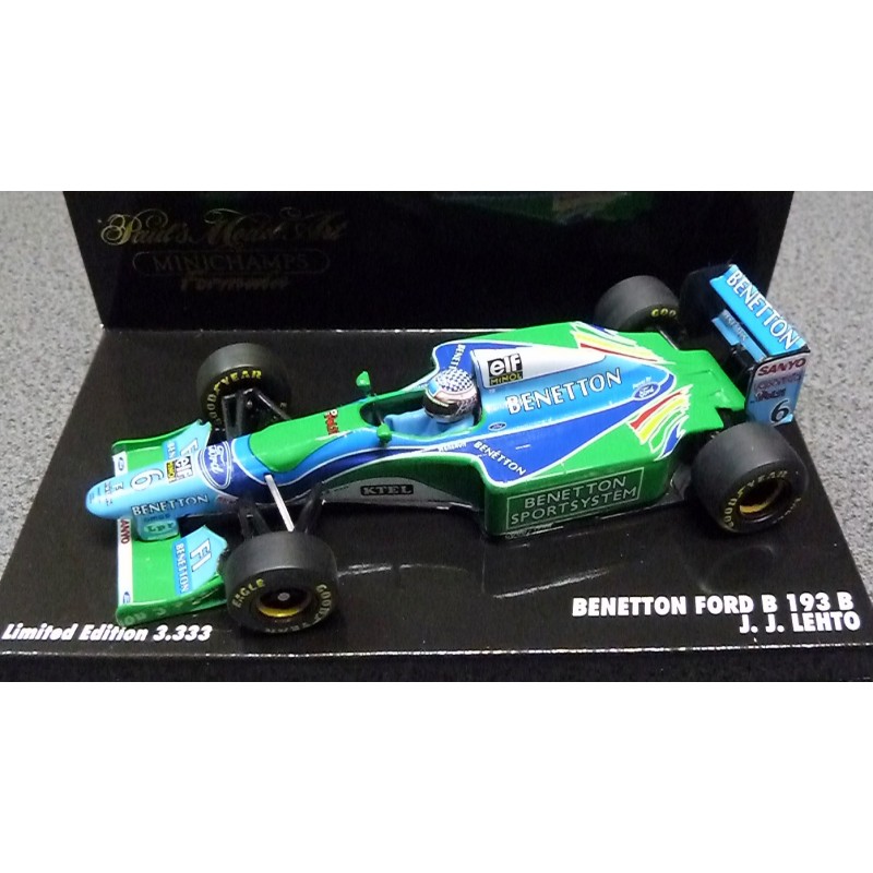 Miniature Model Cars gt; Scale 1/43rd Benetton Ford B193B JJLehto