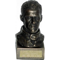 Michael Schumacher, bronze portrait