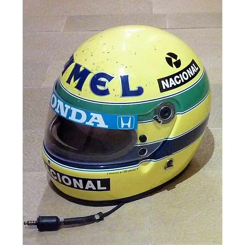 Réplique de casque Ayrton Senna 1987 "look utilisé" FormulaSports