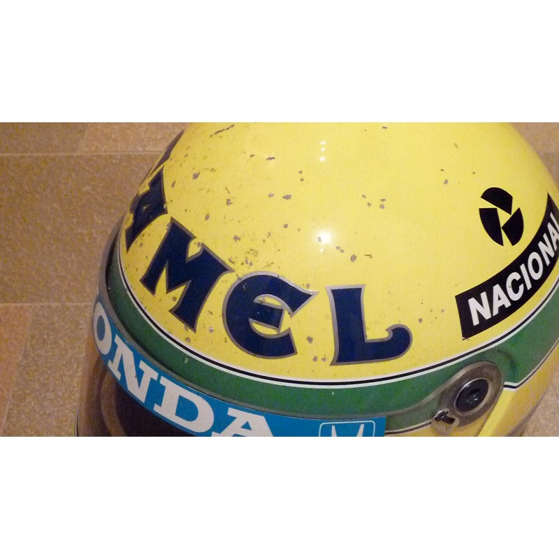 Réplique de casque Ayrton Senna 1987 "look utilisé" FormulaSports