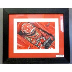 Michael Schumacher / Ferrari oil painting