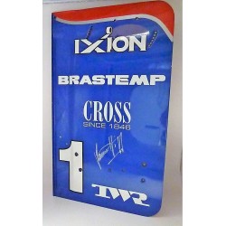 signed Damon HILL / Arrows A18 Rear wing endplate