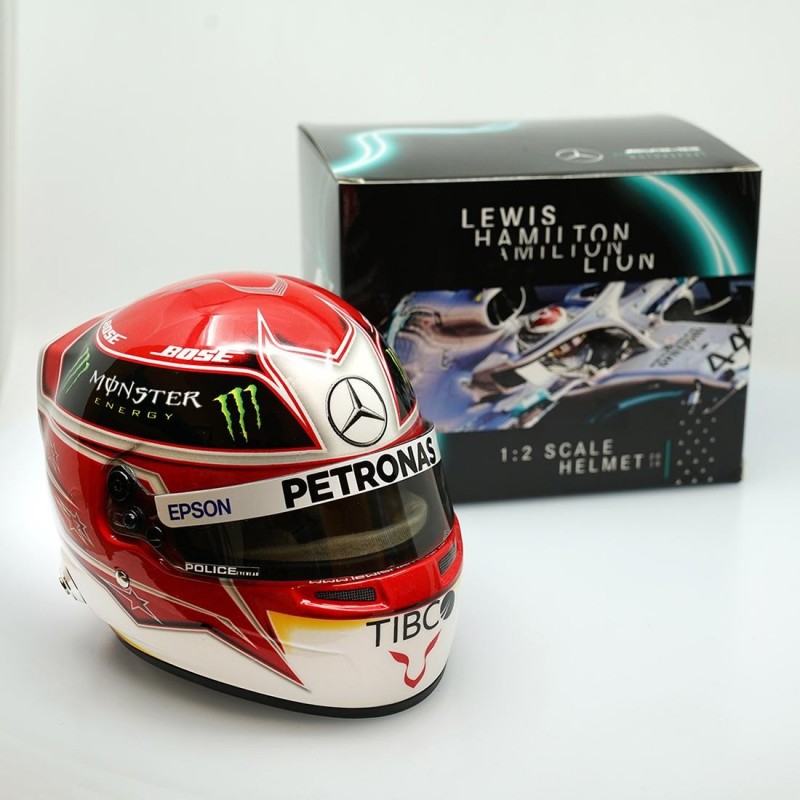 Mini casque 1/2 Lewis Hamilton 2019 FormulaSports
