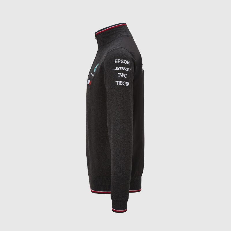 Mercedes AMG Mens half zip knitted jumper - FormulaSports