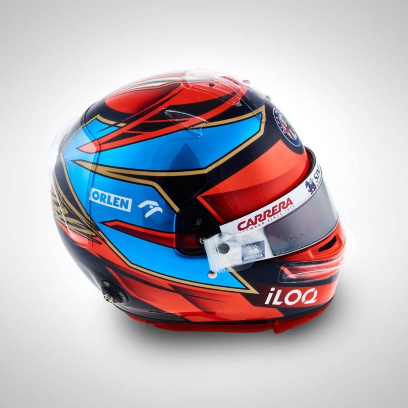 2021 Kimi Räikkönen Imola GP mini helmet 1/2 - FormulaSports