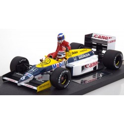Williams Honda FW11 Keke Rosberg taxi sur Nelson Piquet