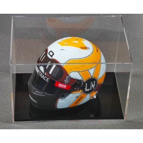 Lando Norris 2021 Monaco GP mini helmet with Showcase