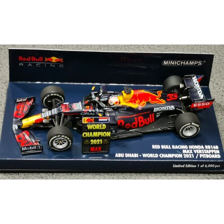 Red Bull RB16B Max Verstappen, Champion du Monde Abu Dhabi 2021