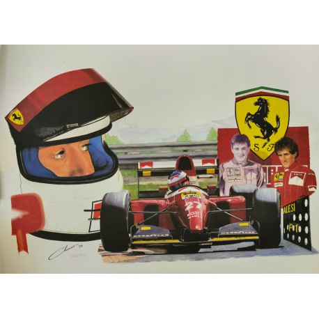 Alain Prost / Jean Alesi - FERRARI print by Pierre Chanson