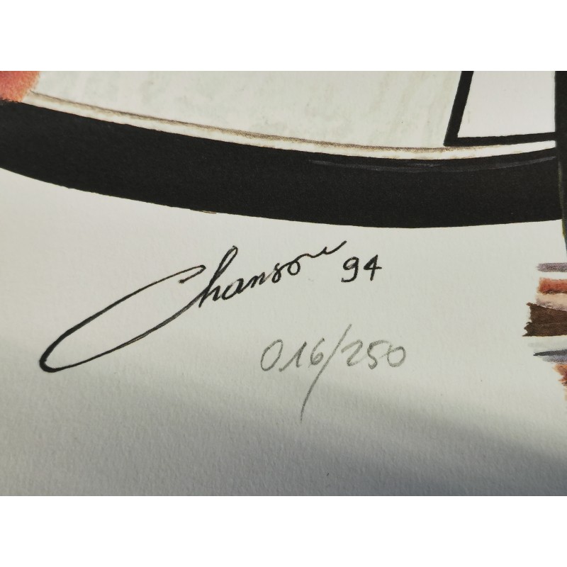 AUTOCOLLANT VOITURE FERRARI 643 Alain Prost Jean Alesi F1 - Scuderia GP