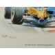 Fernando ALONSO, World Champion 2005 Lithography