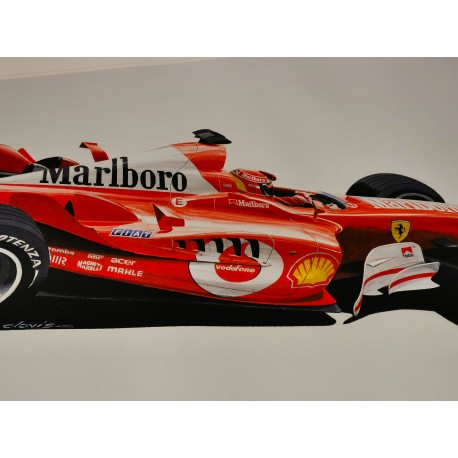 Lithography Michael SCHUMACHER World Champion 2003