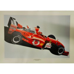 Lithographie Michael SCHUMACHER World Champion 2003