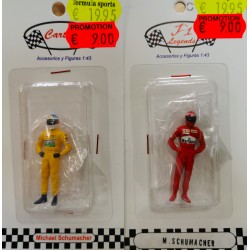 Set de 2 figurines Michael Schumacher