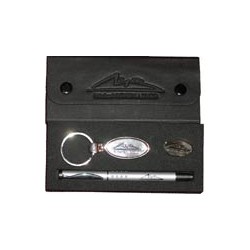 Matt silver Rollerball Pen,Key chain & Pin label