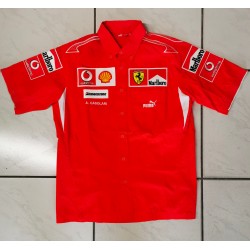 Chemise originale Ferrari 2006 avec publicité Marlboro