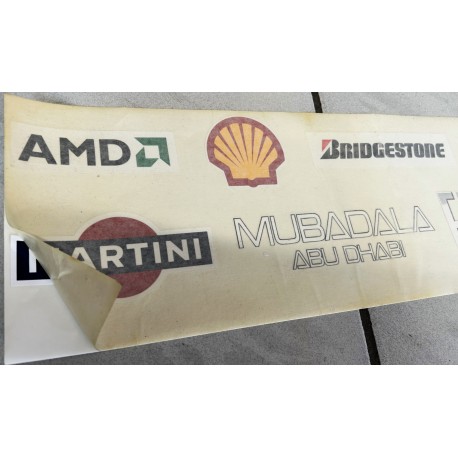 Scuderia Ferrari F1 sticker with 2007/2008 sponsors