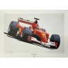 Michael SCHUMACHER 2001 World Champion lithography