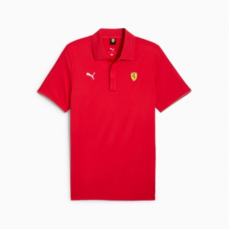 Ferrari Race Cloudspun Polo, red