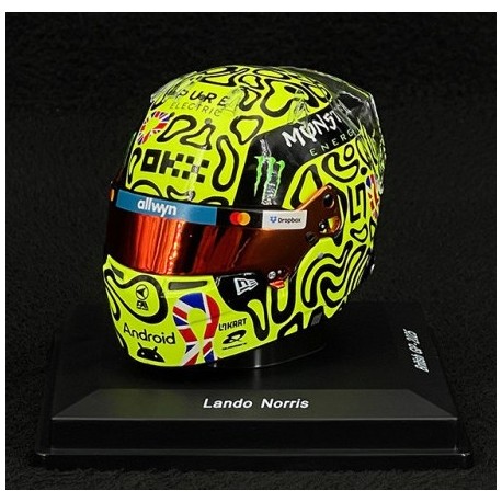 2025 Lando NORRIS winner British GP mini helmet