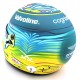 Mini casque 1/2 F. Alonso, GP de Saoudi 2025