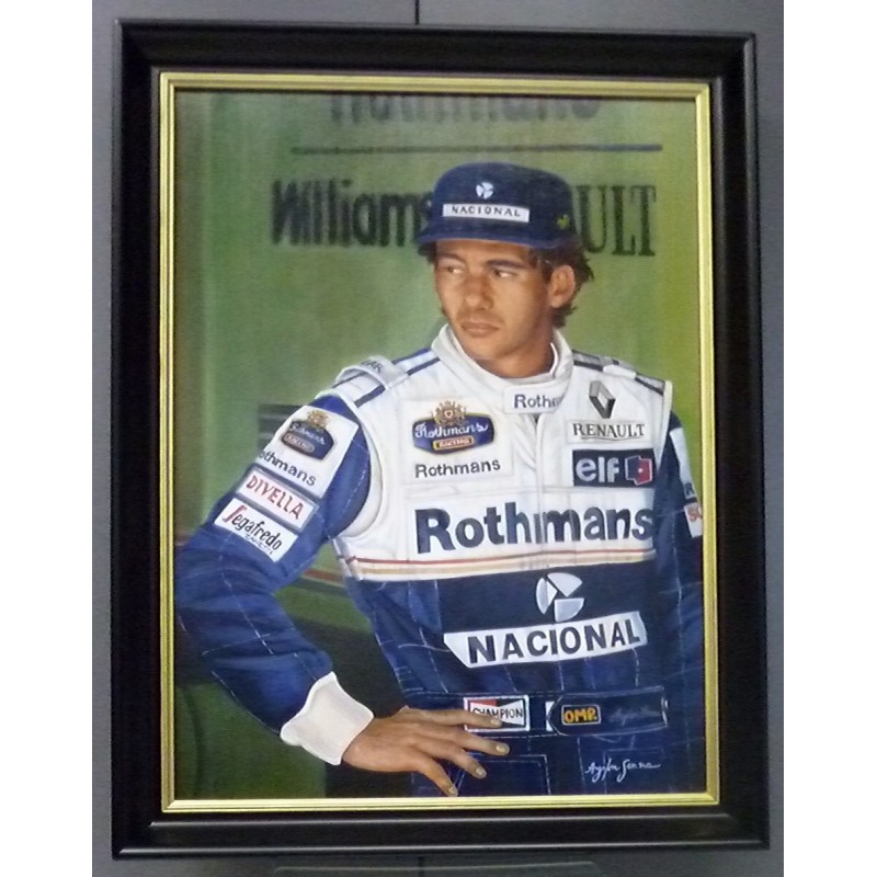 Ayrton Senna Oil drawing - FormulaSports