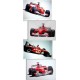 Set of 4 Prints : Michael SCHUMACHER World Champion 2001-2002-2003-2004