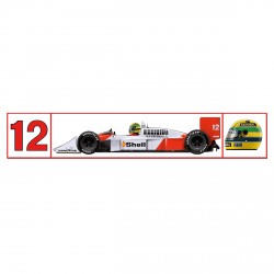 Autocollant Ayrton Senna McLaren