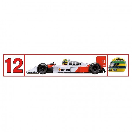 Ayrton Senna sticker McLaren