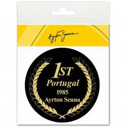 Ayrton Senna sticker Portugal 1985