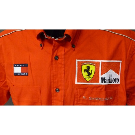 smække bekymre digital Rubens Barrichello personnal Ferrari Team shirt with Marlboro -  FormulaSports