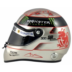 Michael Schumacher platinum helmet scale 1/2
