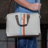 GPO Stripe messenger bag