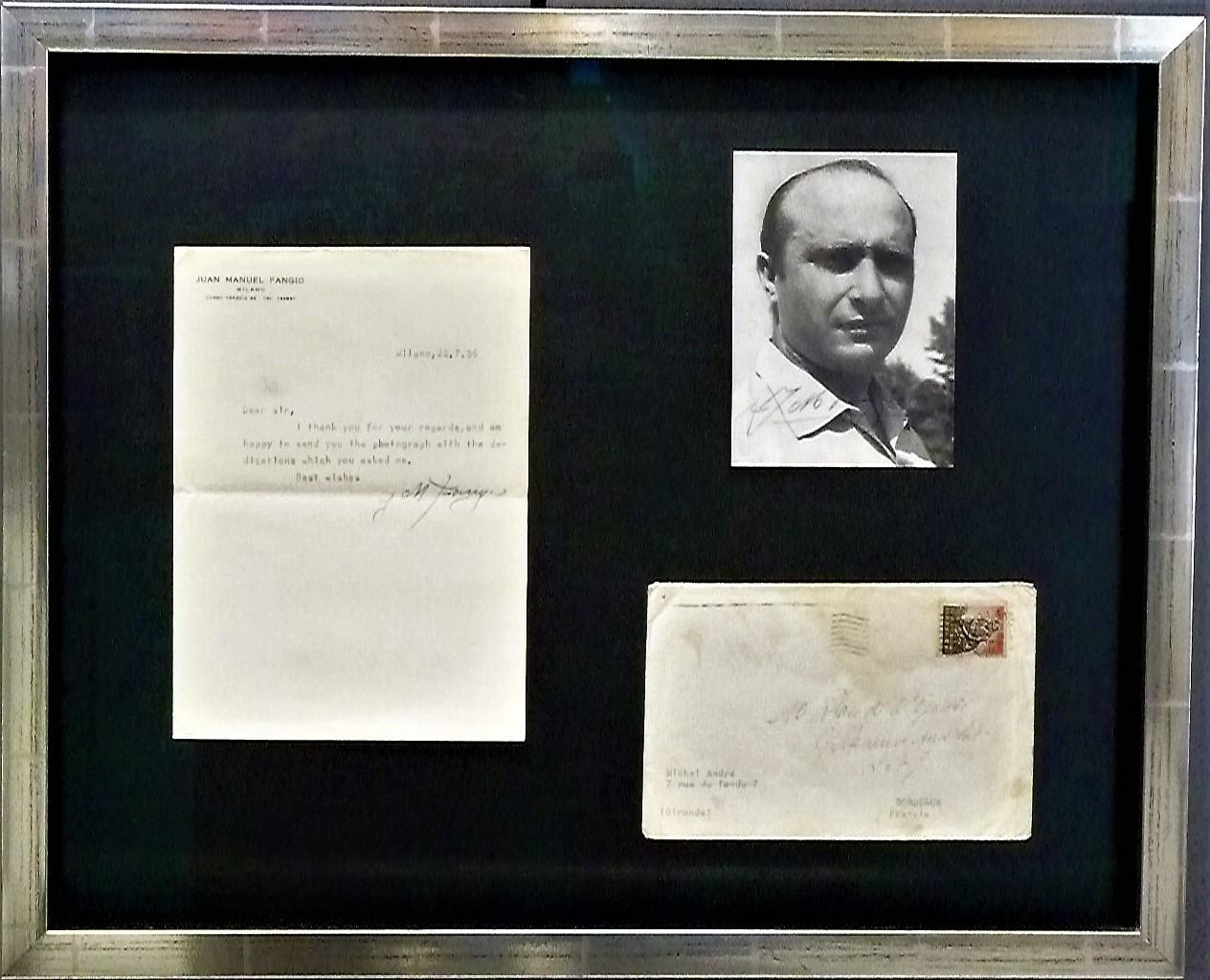 STICKER PEGATINA DECAL VINYL Juan Manuel Fangio Signature 