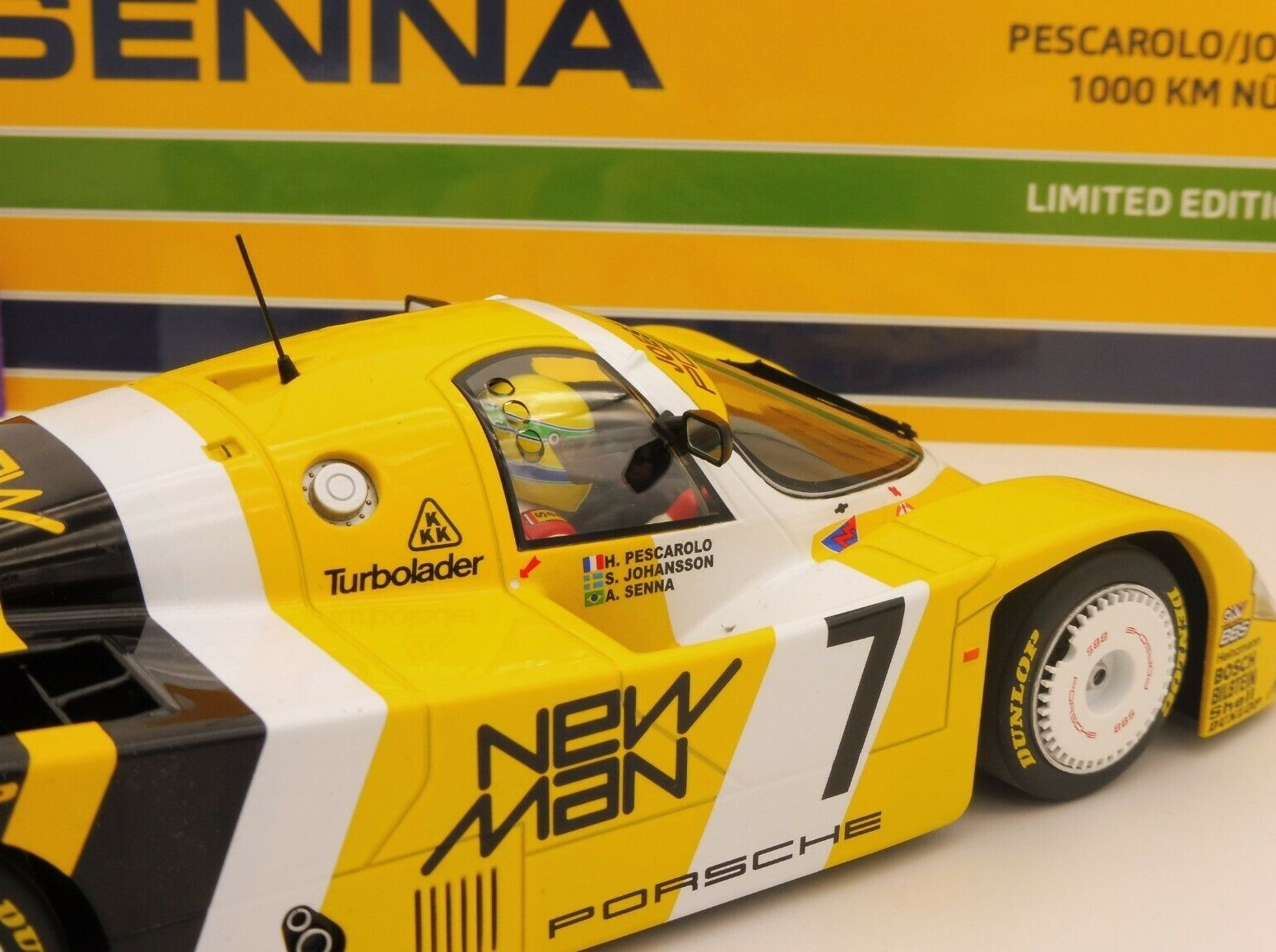 Porsche 956 K 1000km Nürburgring 1984 n° 7 Ayrton Senna 1//18 Minichamps 54084180