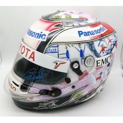 Signed 2009 Timo Glock Nürburgring GP race helmet