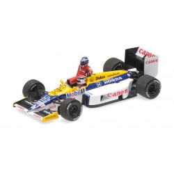 Williams Honda FW11 Keke Rosberg riding on Nelson Piquet