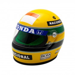 Mini casque Ayrton Senna 1990 échelle 1/2