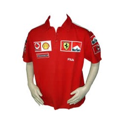2003 Ferrari Polo Shirt with MARLBORO branding