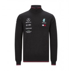 Mercedes AMG Mens half zip knitted jumper