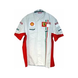 2007 FERRARI white Team Shirt