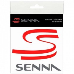 Senna double S contour cut sticker