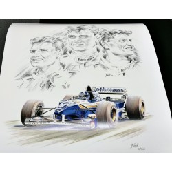 signed David COULTHARD/WILLIAMS FW17 limited edition
