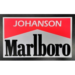 Authentic FERRARI /S. Johanson sticker with drivers name