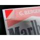 Authentic FERRARI / G. BERGER sticker with drivers name