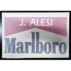 Authentic FERRARI 643 / Jean ALESI sticker with drivers name