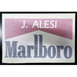 Autocollant authentique FERRARI 643 / Jean ALESI avec nom du pilote