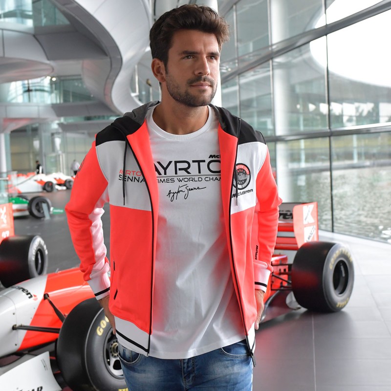 Ayrton Senna McLaren Zip Hoodie - FormulaSports