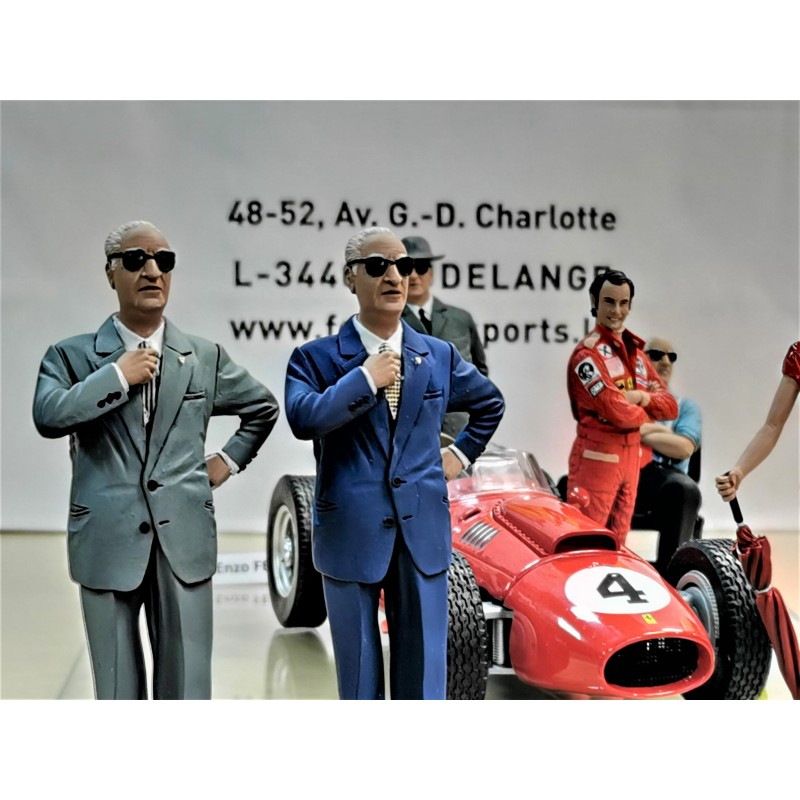 Enzo Ferrari Blue Suit Formulasports