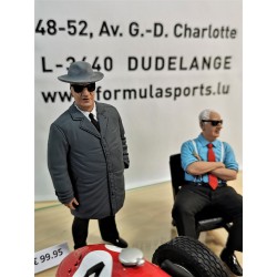 Enzo FERRARI in coat